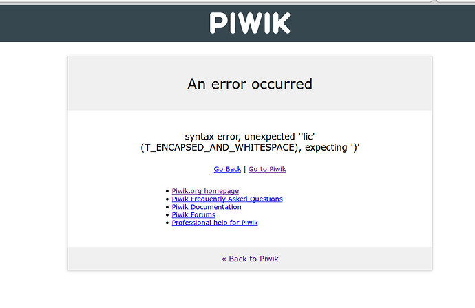 piwik-error