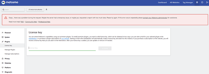matomoLicenseError
