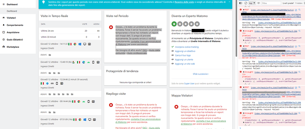 Ops ...there is a problem - Support & Bugs - Matomo forums