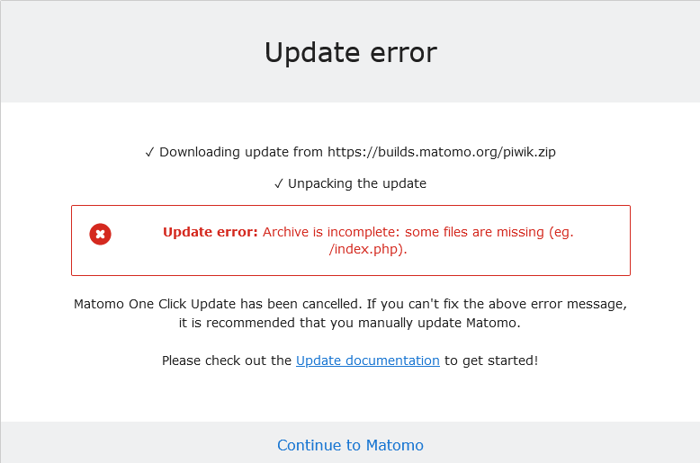 Screenshot 2022-04-27 at 06-00-16 Matomo › Update-Error