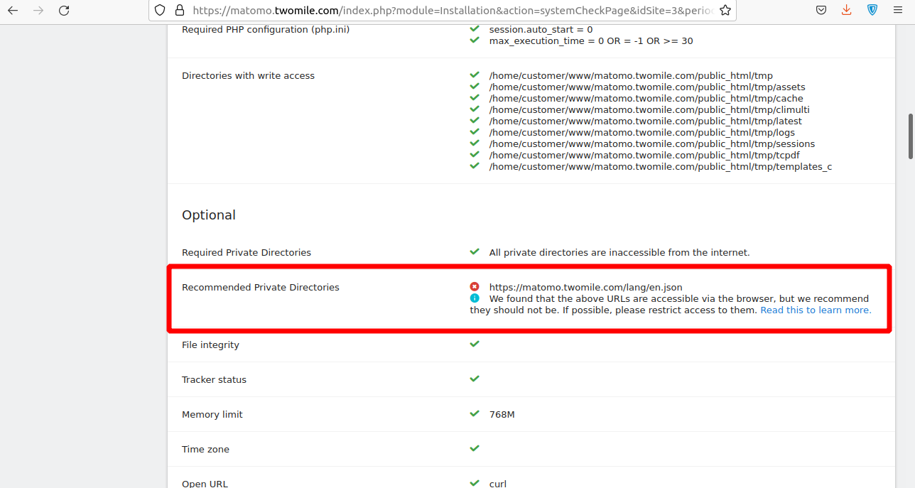 Status Code 204 For Matomo php Tracking File Support Bugs Matomo 
